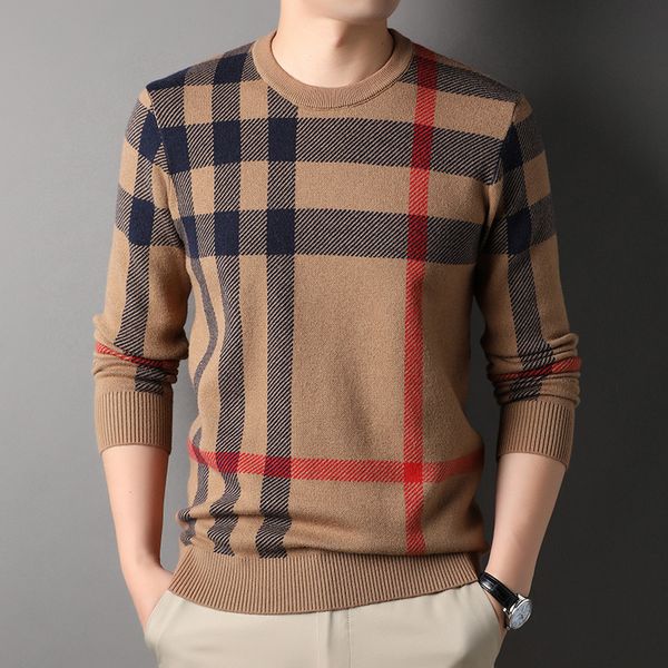 men's sweaters autumn winter men knit sweater highend fashion striped o neck slim pullover korean style casual clothing 230107, White;black
men's sweaters autumn winter men knit sweater highend fashion striped o neck slim pullover korean style casual clothing 230107, White;black