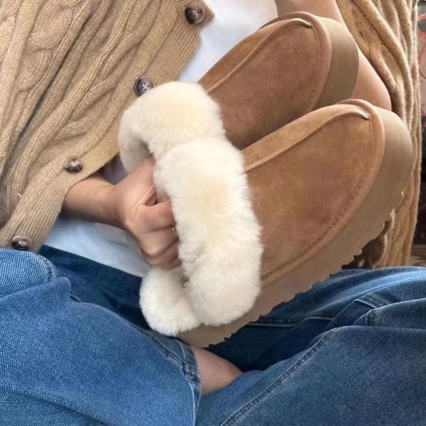 2023 australia classic women's warm thick sole slippers designer winter full fur fur casual shoes size 35-44, Black
2023 australia classic women's warm thick sole slippers designer winter full fur fur casual shoes size 35-44, Black