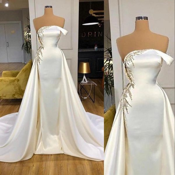 2023 vintage mermaid wedding dresses satin lace appliques one shoulder crystal beads a line bridal gowns detachable train overskirts plus si, White
2023 vintage mermaid wedding dresses satin lace appliques one shoulder crystal beads a line bridal gowns detachable train overskirts plus si, White