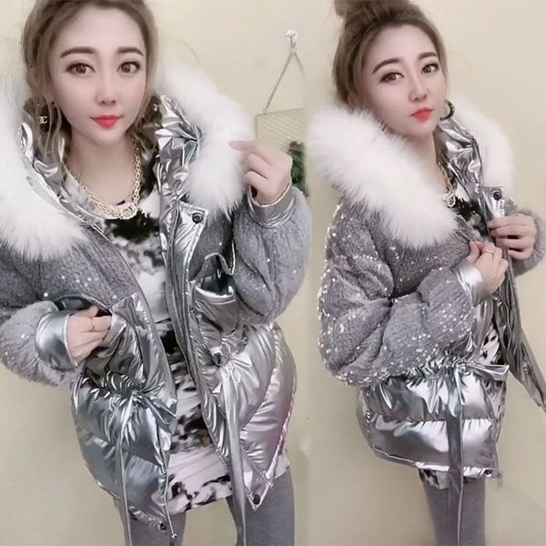 women's down parkas winter bright face cotton jacket large thickened korean version foreign style highgrade female 230107, Black
women's down parkas winter bright face cotton jacket large thickened korean version foreign style highgrade female 230107, Black