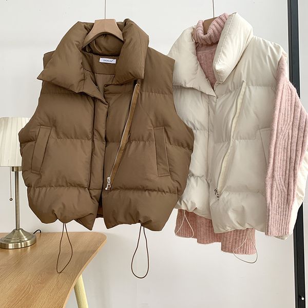 women's vests korean fashion lady sleeveless cardigan women winter clothes female woman warm waistcoat casual girls beautiful outerwear, Black;white
women's vests korean fashion lady sleeveless cardigan women winter clothes female woman warm waistcoat casual girls beautiful outerwear, Black;white