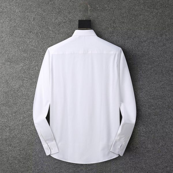 men's dress shirts flex collar slim fit long sleeve shirts designer brand plaid pattern letters print spring autumn casual luxury busin, White;black
men's dress shirts flex collar slim fit long sleeve shirts designer brand plaid pattern letters print spring autumn casual luxury busin, White;black