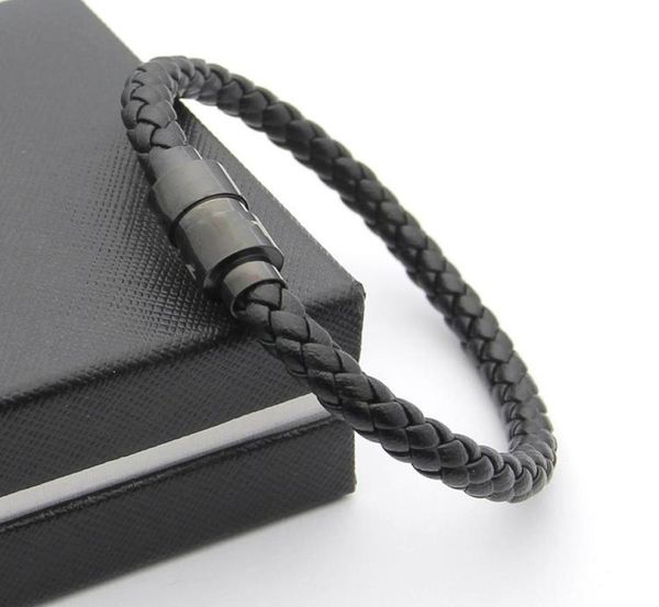 luxury black woven leather bracelets magnetic shut design with six star branding french man jewelry charm bracelet as christmas gi8868918, Golden;silver
luxury black woven leather bracelets magnetic shut design with six star branding french man jewelry charm bracelet as christmas gi8868918, Golden;silver