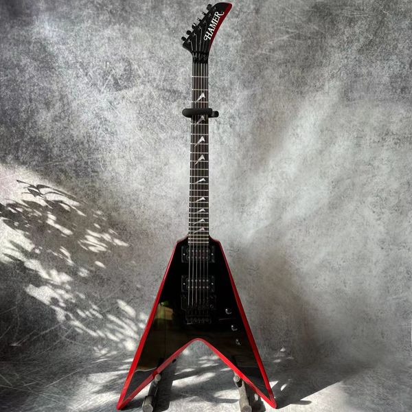 custom grand hammer electric guitar with black and red strips color with hardcase special price
custom grand hammer electric guitar with black and red strips color with hardcase special price