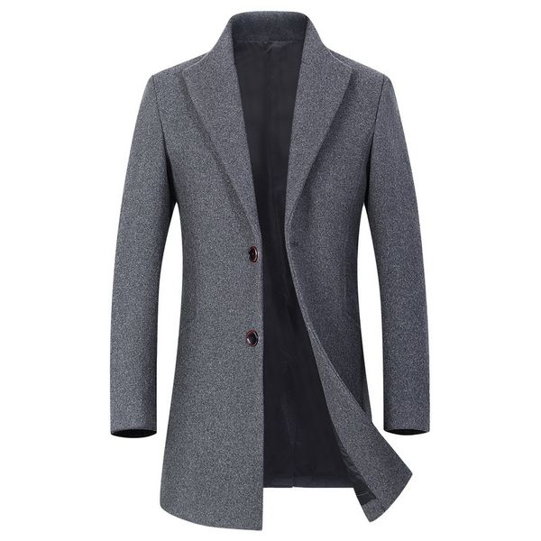 men's wool blends autumn winter solid en coats business cotton thick warm overcoat casual blend jackets outerwear windbreaker 230107, Black
men's wool blends autumn winter solid en coats business cotton thick warm overcoat casual blend jackets outerwear windbreaker 230107, Black