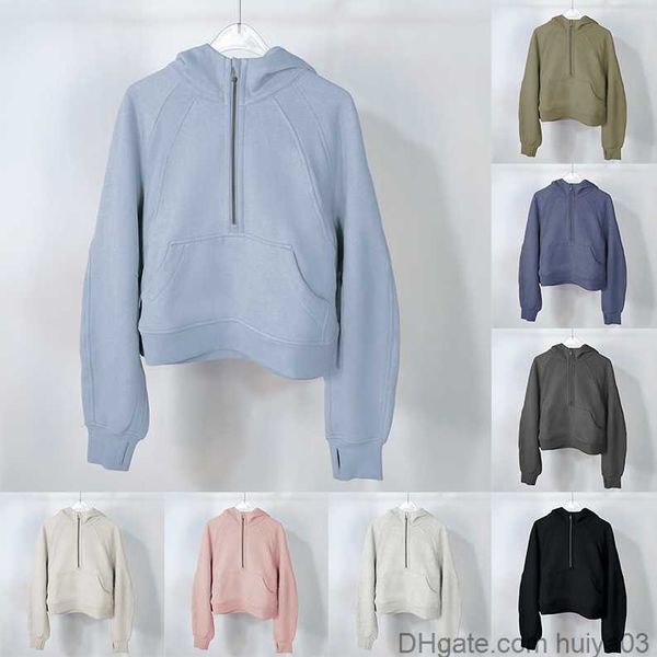 autumn and winter yoga hoodie scuba lululemens womens plus velvet thickening jackets hoodys sports half zipper terry designer sweater, Black
autumn and winter yoga hoodie scuba lululemens womens plus velvet thickening jackets hoodys sports half zipper terry designer sweater, Black