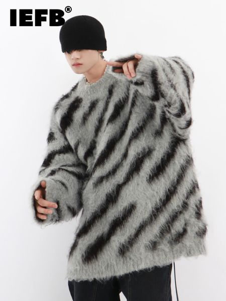 men s t shirts iefb niche irregular color contrast zebra print round neck men sweater loose mohair trend high 2023 male pullover 9a5526 2301, White;black
men s t shirts iefb niche irregular color contrast zebra print round neck men sweater loose mohair trend high 2023 male pullover 9a5526 2301, White;black