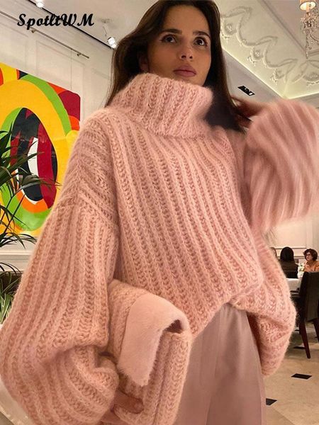 women s sweaters high neck crochet knitted pullover women thicken solid oversized jumper autumn winter warm korean female elegant 230107, White;black
women s sweaters high neck crochet knitted pullover women thicken solid oversized jumper autumn winter warm korean female elegant 230107, White;black