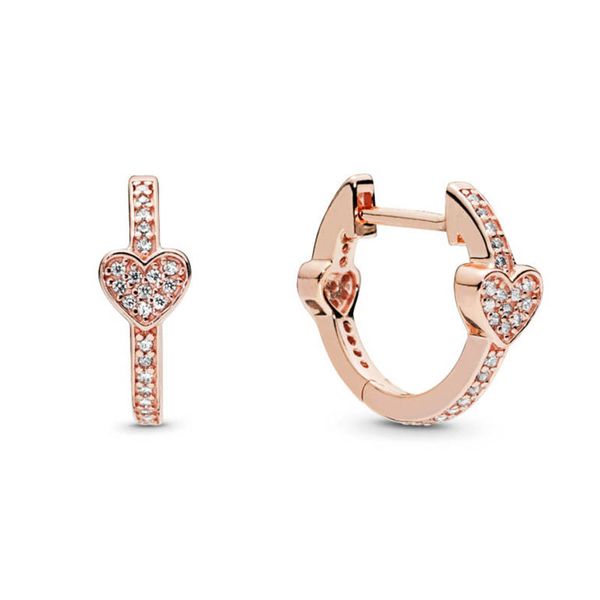 18k rose gold pave heart hoop earrings with original box for pandora real sterling silver wedding party jewelry for women cz diamond engagem, Golden;silver
18k rose gold pave heart hoop earrings with original box for pandora real sterling silver wedding party jewelry for women cz diamond engagem, Golden;silver