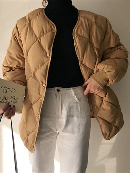 women's down parkas office fashion casual winter windbreaker coat women warm loose cotton coats long sleeve outerwear 230107, Black
women's down parkas office fashion casual winter windbreaker coat women warm loose cotton coats long sleeve outerwear 230107, Black