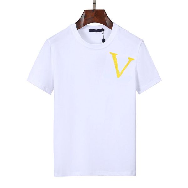 2023ss mens women embroidery designers shirt fashion men s casual t shirts man clothing street designer shorts sleeve clothes tshirts, White;black