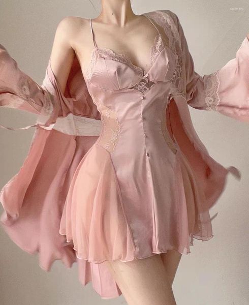 designer women's sleepwear twinset robe set women lace bathrobe gown suit summer kimono nightdress loungewear casual satin home clothes
designer women's sleepwear twinset robe set women lace bathrobe gown suit summer kimono nightdress loungewear casual satin home clothes