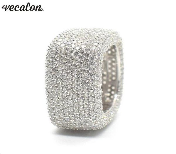 vecalon luxury promise ring 925 sterling silver micro pave 450pcs diamond cz engagement wedding band rings for women men jewelry5461958, Slivery;golden
vecalon luxury promise ring 925 sterling silver micro pave 450pcs diamond cz engagement wedding band rings for women men jewelry5461958, Slivery;golden