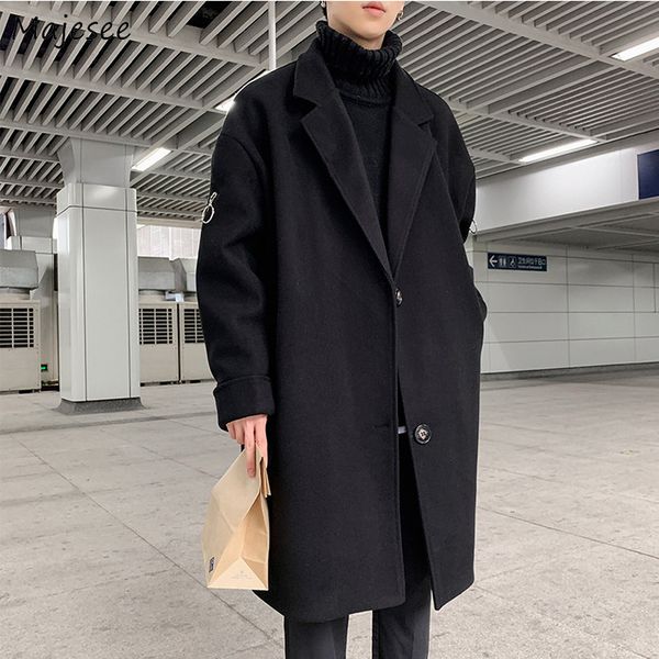 men's wool blends men coats black outwears thickening ulzzang en bf allmatch knee length vintage fall winter harajuku ins 230107
men's wool blends men coats black outwears thickening ulzzang en bf allmatch knee length vintage fall winter harajuku ins 230107
