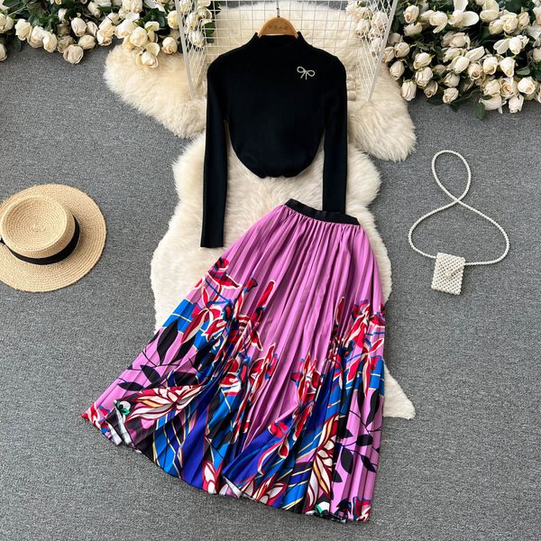 2023 winter a line black two piece pants dresses green long sleeve women wool knitted suit thick warm spring autumn suit female pullover swe, White
2023 winter a line black two piece pants dresses green long sleeve women wool knitted suit thick warm spring autumn suit female pullover swe, White