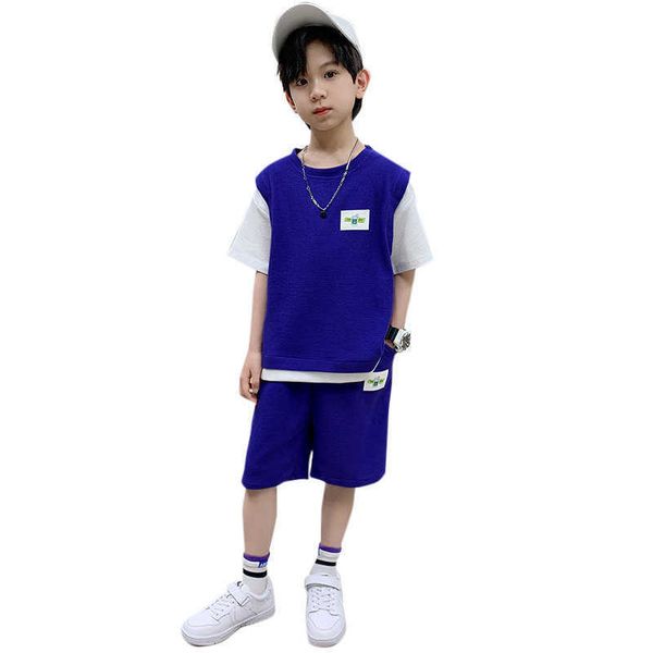clothing sets new summer kids clothing sets boy fashion fake two piece short sleeve t-shirt shorts 2pc children teenager patchwork sport sui, White
clothing sets new summer kids clothing sets boy fashion fake two piece short sleeve t-shirt shorts 2pc children teenager patchwork sport sui, White