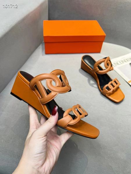 wedge heel slippers embossed hollow fashion sandals cowhide upper sheepskin lining soft classic comfortable durable rubber outsole, Black
wedge heel slippers embossed hollow fashion sandals cowhide upper sheepskin lining soft classic comfortable durable rubber outsole, Black