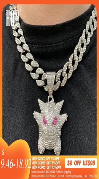 hip hop iced out gengar bling ghost alloy gold silver color pendant necklace for men women jewelry with chains5100017
hip hop iced out gengar bling ghost alloy gold silver color pendant necklace for men women jewelry with chains5100017