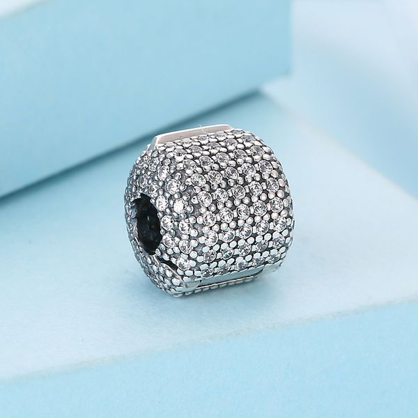 925 sterling silver barrel with clear cz ser bead fits european pandora jewelry charm bracelets, Black
925 sterling silver barrel with clear cz ser bead fits european pandora jewelry charm bracelets, Black