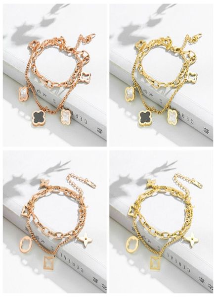 pretty double layer openwork stainless steel clover charm bracelet lucky four leaf women jewelry for women gift1555543, Golden;silver
pretty double layer openwork stainless steel clover charm bracelet lucky four leaf women jewelry for women gift1555543, Golden;silver