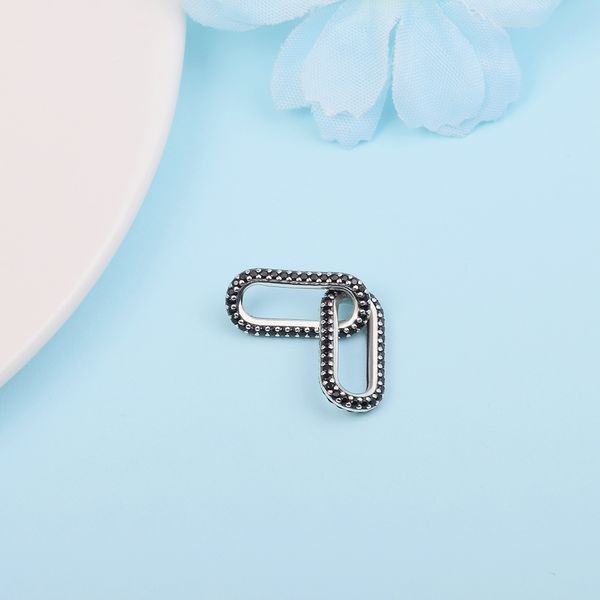 925 sterling silver me styling black pave double link charm bead only fits european pandora me type jewelry bracelets necklaces
925 sterling silver me styling black pave double link charm bead only fits european pandora me type jewelry bracelets necklaces