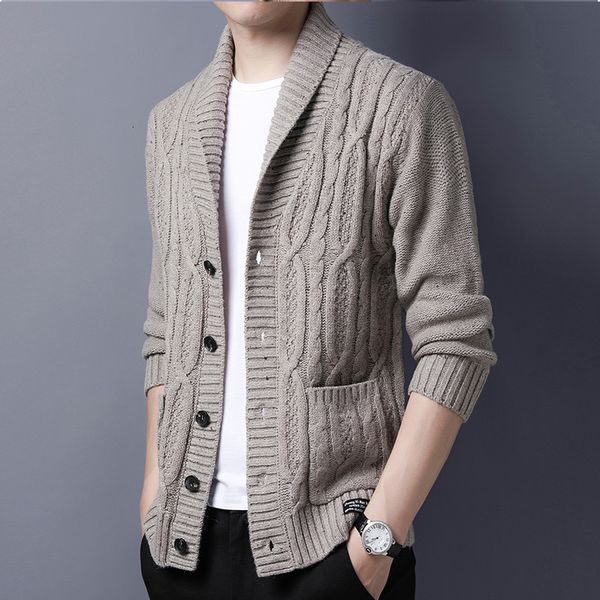 men's sweaters korean plus size cardigan fashion casual lapel knit sweater coat autumn winter middle aged thickened vintage 230107, White;black
men's sweaters korean plus size cardigan fashion casual lapel knit sweater coat autumn winter middle aged thickened vintage 230107, White;black