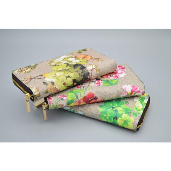 women designer ladies geranium print long zip wallet fashion wallets flower purse with box, Red;black
women designer ladies geranium print long zip wallet fashion wallets flower purse with box, Red;black