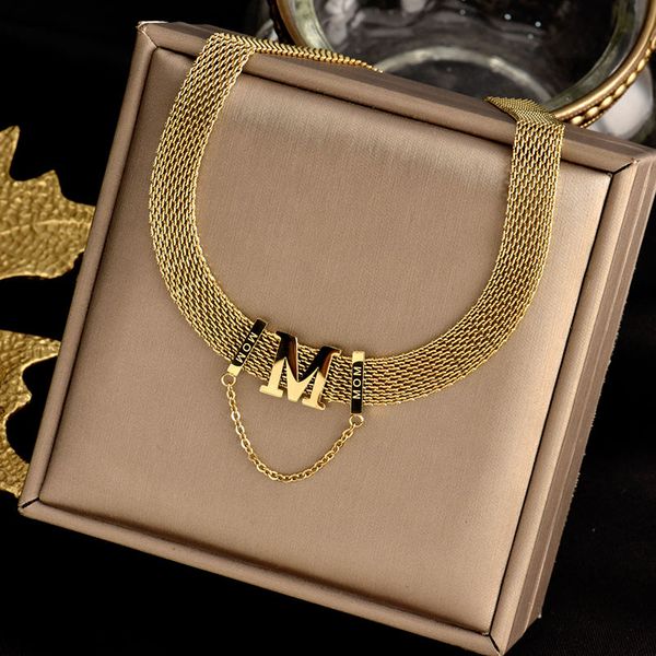 necklaces bracelet designer jewelry multi-layered geometric alloy necklace creative exaggeration simple titanium steel m-letter necklaces al, Silver
necklaces bracelet designer jewelry multi-layered geometric alloy necklace creative exaggeration simple titanium steel m-letter necklaces al, Silver