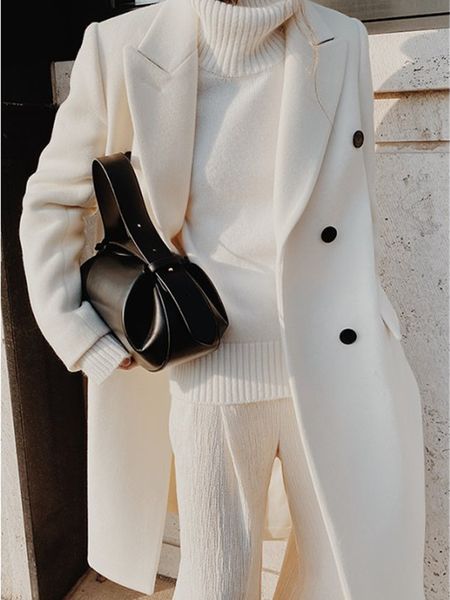 women's wool blends clothing latest fashion harajuku clothes korean long sleeve coat female preppy style jacket women 230107, Black
women's wool blends clothing latest fashion harajuku clothes korean long sleeve coat female preppy style jacket women 230107, Black
