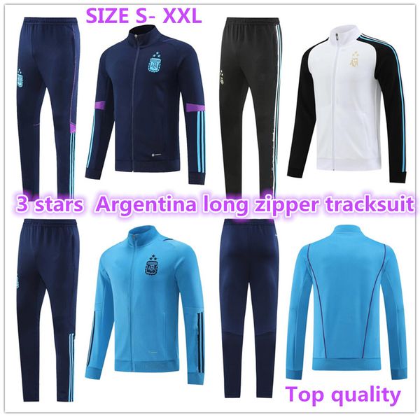 2022 3 stars argentina tracksuit jacket soccer training suit world football cup shirt maradona di maria men kit tracksuit sets long zipper u, Black
2022 3 stars argentina tracksuit jacket soccer training suit world football cup shirt maradona di maria men kit tracksuit sets long zipper u, Black