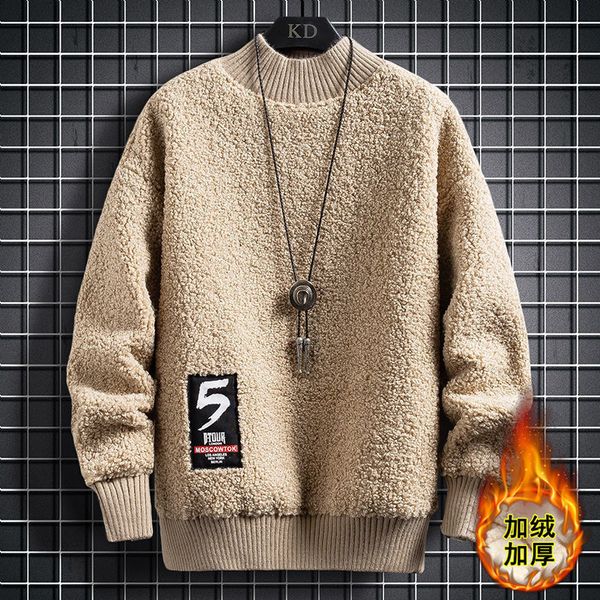 men s t shirts winter fashion men turtleneck sweater korean version trend loose thickened coat boutique clothing simple style 230107, White;black
men s t shirts winter fashion men turtleneck sweater korean version trend loose thickened coat boutique clothing simple style 230107, White;black