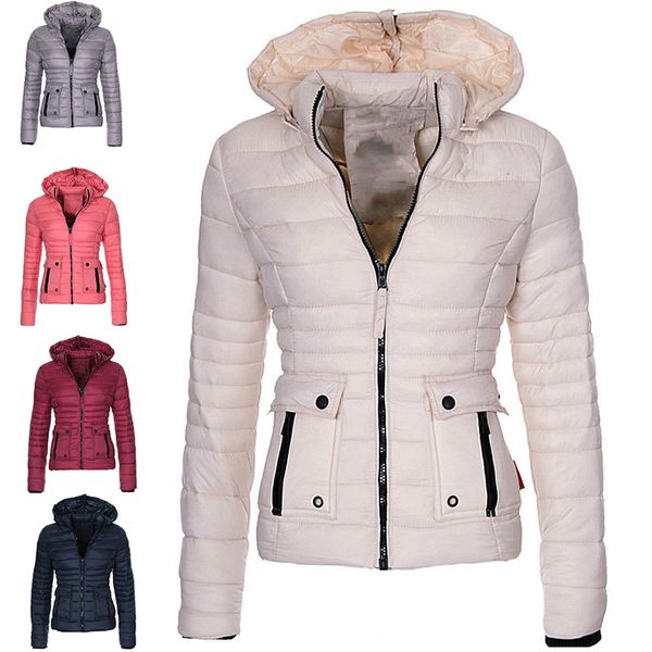 women's down parkas s3xl 10colors thicken warm slim fit quilted jackets with zipper hooded casual solid winter women coat 230107, Black
women's down parkas s3xl 10colors thicken warm slim fit quilted jackets with zipper hooded casual solid winter women coat 230107, Black