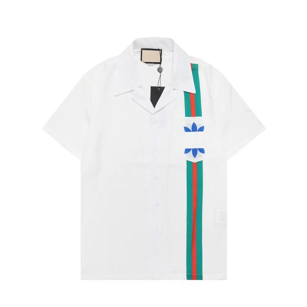 men women casual shirts summer hawaii style button lapel cardigan short sleeve oversized shirt, White;black
men women casual shirts summer hawaii style button lapel cardigan short sleeve oversized shirt, White;black