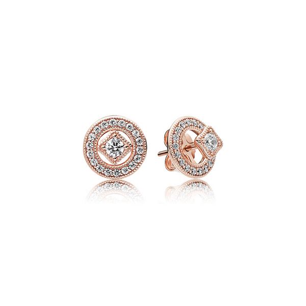 18k rose gold vintage circle stud earrings with original box for pandora real sterling silver wedding gift jewelry for women girls cz diamon, Golden;silver
18k rose gold vintage circle stud earrings with original box for pandora real sterling silver wedding gift jewelry for women girls cz diamon, Golden;silver