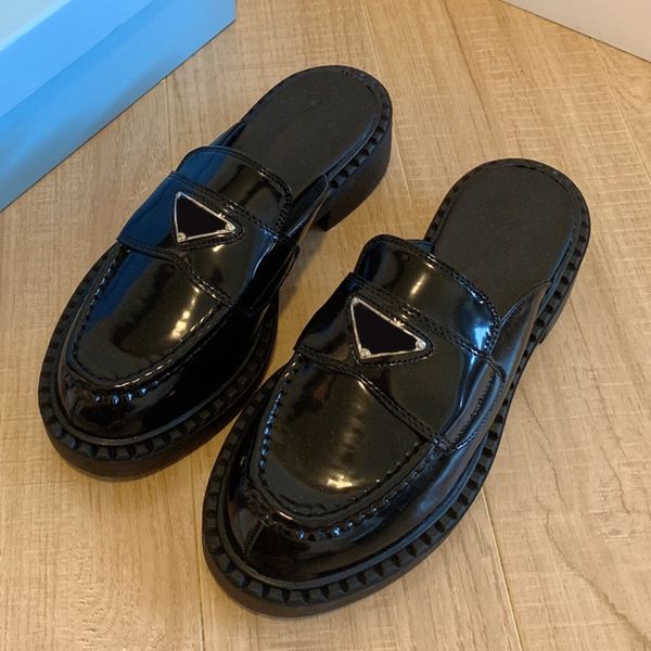 women's boots spring and autumn new triangle label pointed head wide edge black and white fashion thick sole loafer single shoe half sl
women's boots spring and autumn new triangle label pointed head wide edge black and white fashion thick sole loafer single shoe half sl
