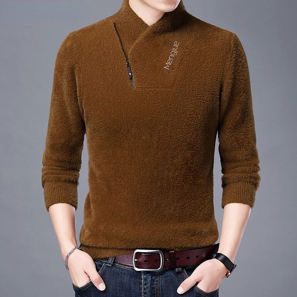 men's sweaters grade imitation mink fashion brand designer pullover knit mens turtleneck sweater autum korean casual clothing 230107, White;black
men's sweaters grade imitation mink fashion brand designer pullover knit mens turtleneck sweater autum korean casual clothing 230107, White;black