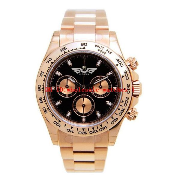 12 style classic men's watch 116505 40mm black dial 2813 automatic mechanical movement folding buckle rose gold no chronograph wristwat, Slivery;brown
12 style classic men's watch 116505 40mm black dial 2813 automatic mechanical movement folding buckle rose gold no chronograph wristwat, Slivery;brown