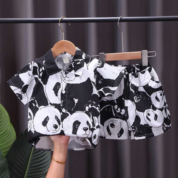 clothing sets kids lapel all over print panda shirt set 1-4 years toddler boys handsome cartoon summer soft cotton outfits daily casual wear, White
clothing sets kids lapel all over print panda shirt set 1-4 years toddler boys handsome cartoon summer soft cotton outfits daily casual wear, White