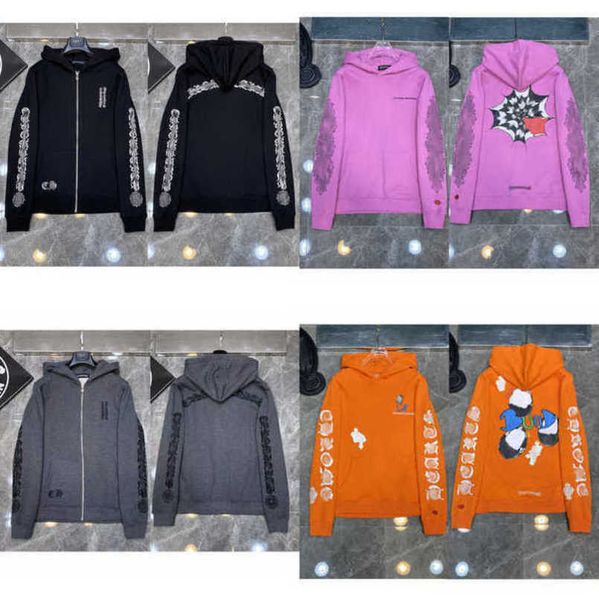 fashion sweatshirts men's luxury jackets men women classic hoodies ch zipper hooded sweater designer cross pullover sanskrit hoodie cas, Black;brown
fashion sweatshirts men's luxury jackets men women classic hoodies ch zipper hooded sweater designer cross pullover sanskrit hoodie cas, Black;brown