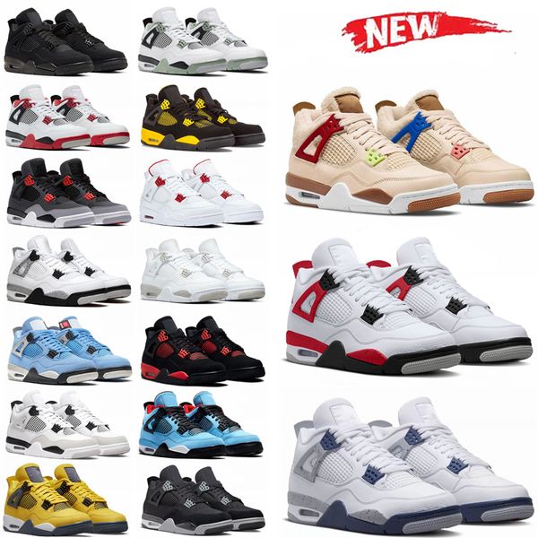 4 4s men women basketball shoes military black cat red thunder sail university blue white oreo fire pure money midnight navy outdoor sports
4 4s men women basketball shoes military black cat red thunder sail university blue white oreo fire pure money midnight navy outdoor sports