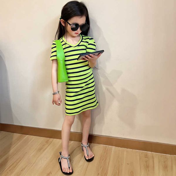 girl's dresses summer girls dress toddler hip dress for baby kids vestidos children streetwear clothes pink striped skinny rib knit 4-1, Red;yellow
girl's dresses summer girls dress toddler hip dress for baby kids vestidos children streetwear clothes pink striped skinny rib knit 4-1, Red;yellow