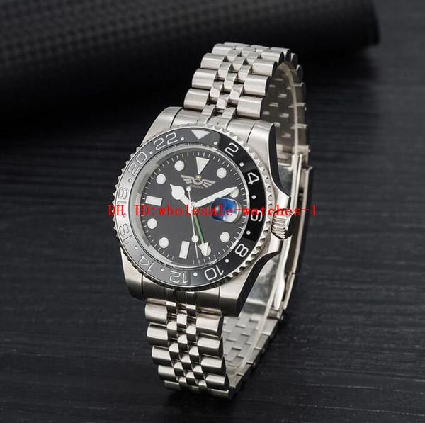 13 style classic men's watch gmt ii 126710 40mm black dial ceramic bezel automatic mechanical movement montre de luxe full stainless st, Slivery;brown
13 style classic men's watch gmt ii 126710 40mm black dial ceramic bezel automatic mechanical movement montre de luxe full stainless st, Slivery;brown