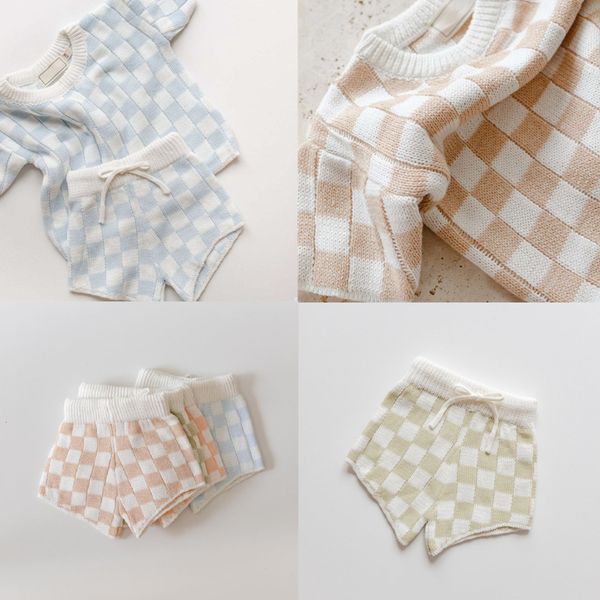clothing sets checked in t shirts and short pants resort knitwear kid summer kniting children casual beach outifits 230107, White
clothing sets checked in t shirts and short pants resort knitwear kid summer kniting children casual beach outifits 230107, White