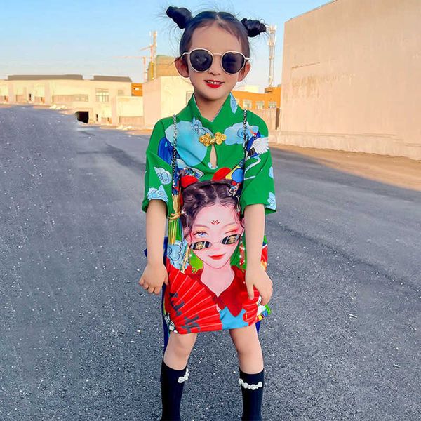 girl's dresses summer girls dress toddler cheongsam baby dress kids vestidos children streetwear clothes cartoon print chinese style 2-, Red;yellow
girl's dresses summer girls dress toddler cheongsam baby dress kids vestidos children streetwear clothes cartoon print chinese style 2-, Red;yellow