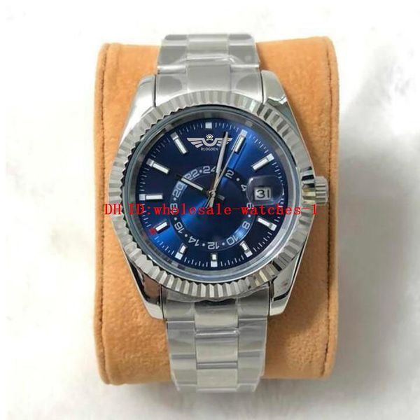 11 style classic men's watch sky 326934 42mm blue dial automatic mechanical watches luminous wristwatches folding buckle stainless stee, Slivery;brown
11 style classic men's watch sky 326934 42mm blue dial automatic mechanical watches luminous wristwatches folding buckle stainless stee, Slivery;brown