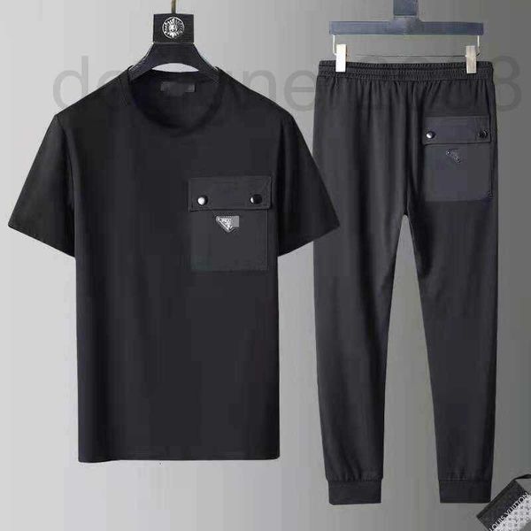 men's tracksuits designer new men casual suit business simple atmosphere classic triangle t-shirt trousers 1esy, Gray
men's tracksuits designer new men casual suit business simple atmosphere classic triangle t-shirt trousers 1esy, Gray