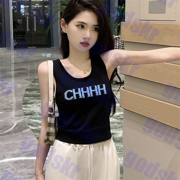 blue jacquard knitted tank letter logo vests womens sleeveless sweater simple ladies two colors, White
blue jacquard knitted tank letter logo vests womens sleeveless sweater simple ladies two colors, White