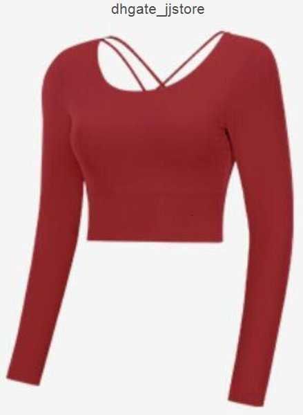 new women half navel open lu yoga long-sleeved lululemens t-shirt cross-body beauty back outdoor shirt running sports fitness
new women half navel open lu yoga long-sleeved lululemens t-shirt cross-body beauty back outdoor shirt running sports fitness