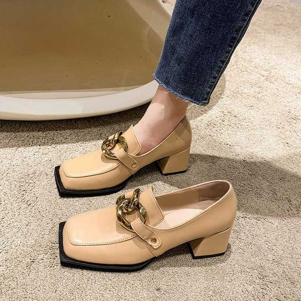 dress shoes metal buckled small leather shoes for women autumn new british style square head high heel fashion single shoes, Black
dress shoes metal buckled small leather shoes for women autumn new british style square head high heel fashion single shoes, Black