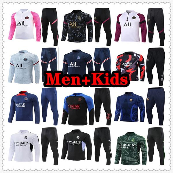 22 23 jerseys soccer tracksuits sets tracksuit jacket set 2022 2023 tuta chandal futbol football survetement training suit soccer jersey men, Black;yellow
22 23 jerseys soccer tracksuits sets tracksuit jacket set 2022 2023 tuta chandal futbol football survetement training suit soccer jersey men, Black;yellow
